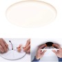 Rundes, dimmbares Paulmann LED-Einbaupanel Veluna VariFit, 21W, mit Montagebeispiel.