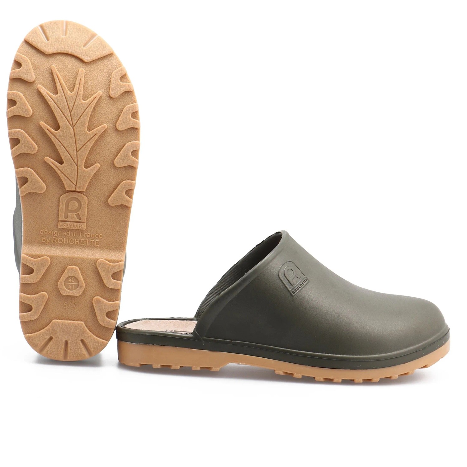 rouchette clog soft gr. 42/43 khaki