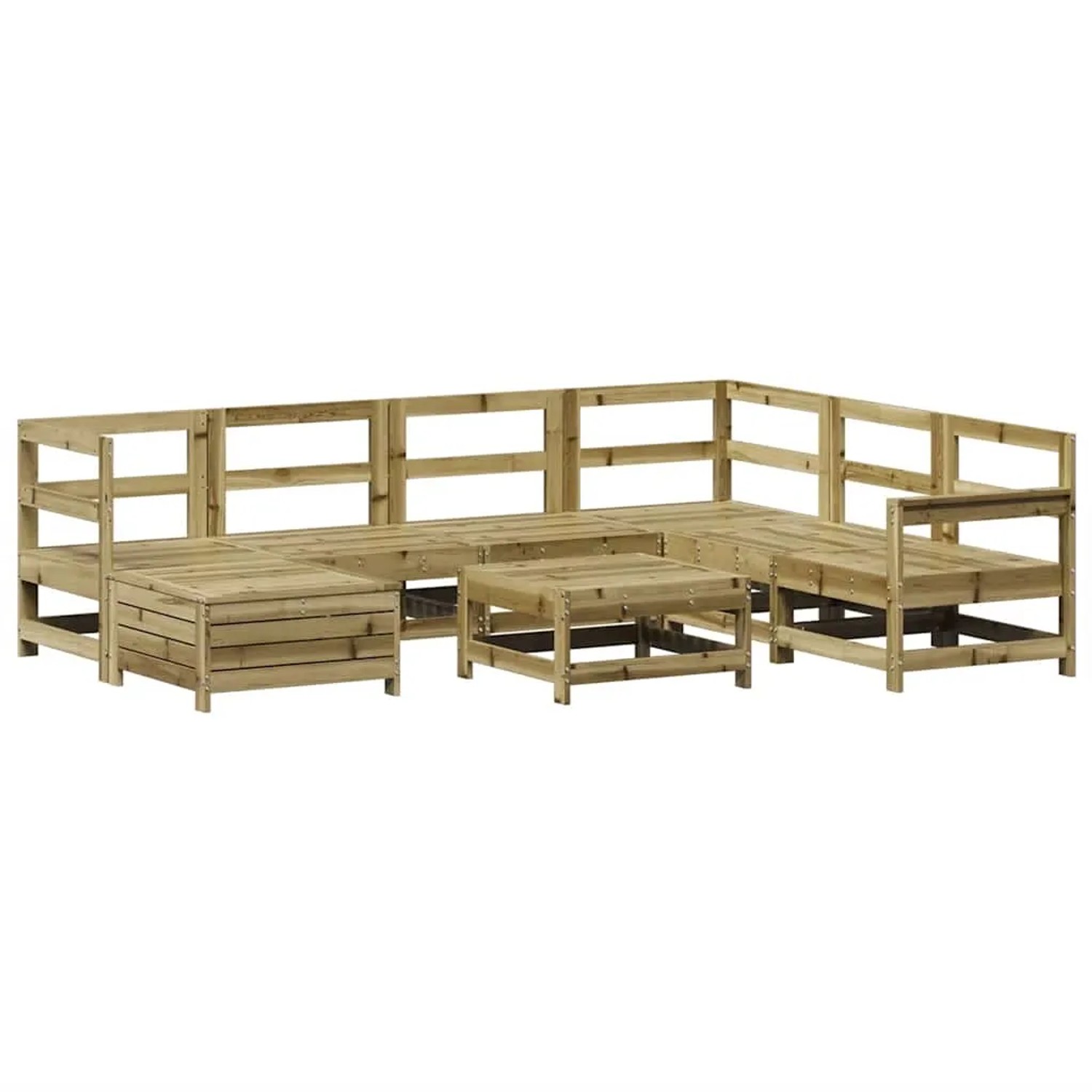 vidaXL 8-Tlg Garten-Sofagarnitur Kiefernholz Imprägniert 3250607 günstig online kaufen