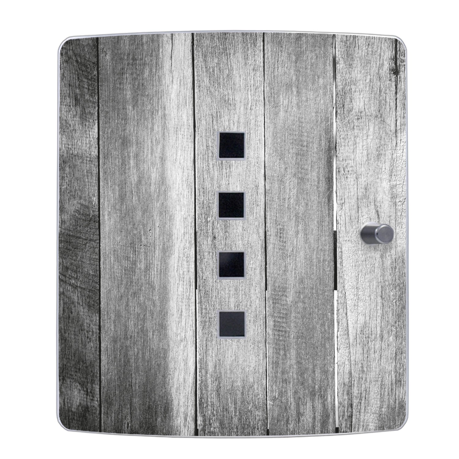 Banjado Schlüsselkasten Holz 30x30cm - Für 50 Schlüssel Betonwand Design