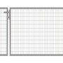 Grünes T&J Doppeltor Strong, 400x103 cm, inkl. Pfosten für Gartenzäune.