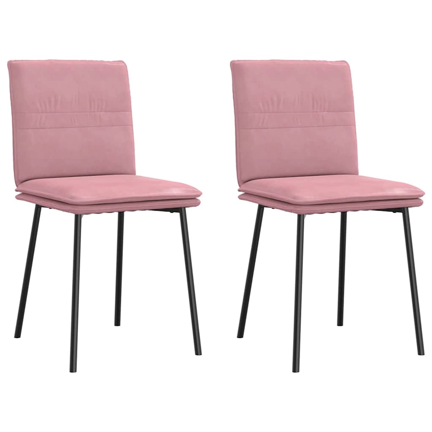 vidaXL Esszimmerstühle 2 Stk Rosa Samt 4101248 günstig online kaufen