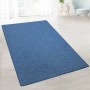Dunkelblauer Karat Teppichläufer London, Flachflor, 67x250 cm. Schlicht und modern.