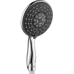 baliv Handbrause HBR-120.210, verchromt/anthrazit, mit 3 Strahlarten und Antikalk-Noppen.