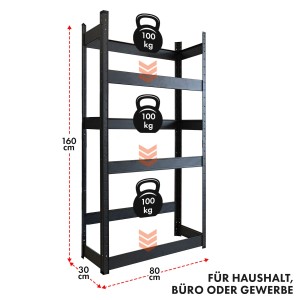 KARAT Flaschenkastenständer Osaka für 6 Kästen, 160x80x30cm, robustes Getränkekistenregal.
