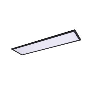 Lindby LED Deckenleuchte LED Panel Enhife 10023730 Modern in Schwarz 1-flammig Arbeitszimmerleuchte