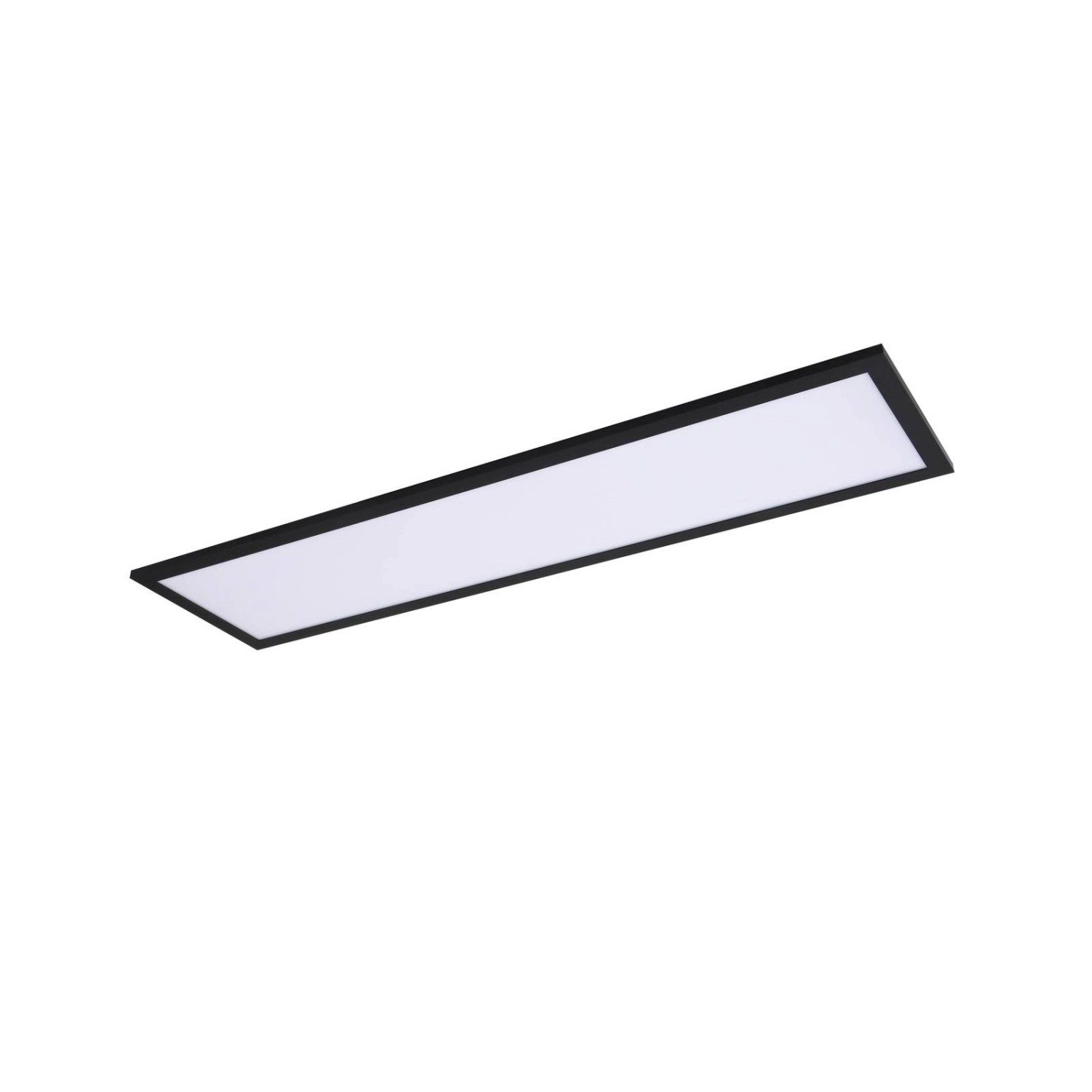 Lindby LED Deckenleuchte LED Panel Enhife 10023730 Modern in Schwarz 1-flam günstig online kaufen