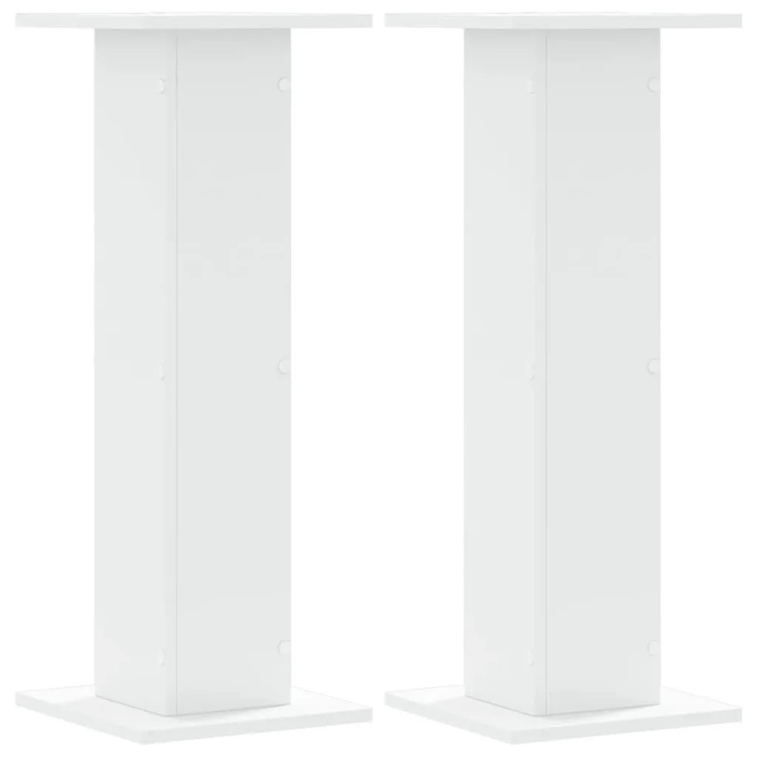 vidaXL Pflanzenständer 2 Stk Weiß 30x30x80 cm Holzwerkstoff 3307864