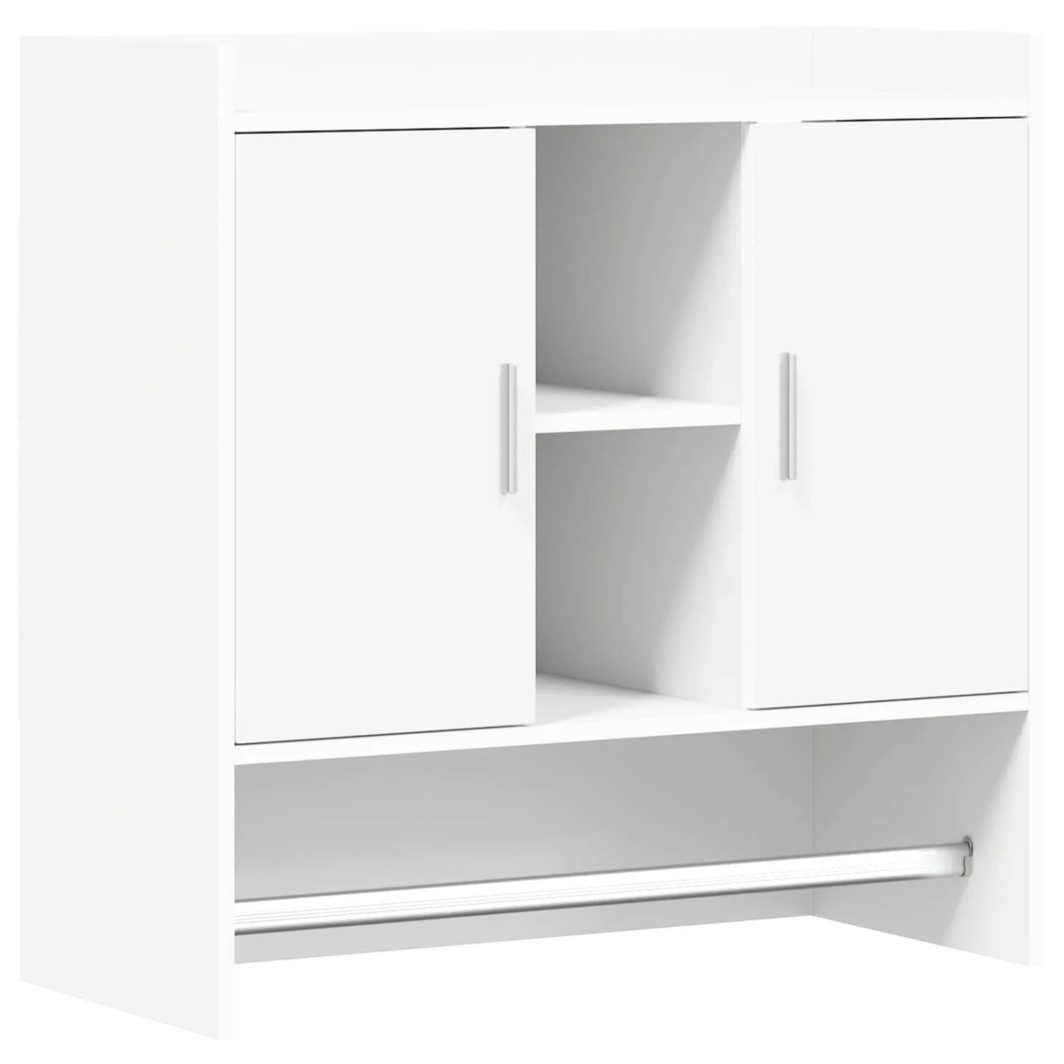vidaXL Wandregal Wandhalterung Weiß 80 x 36 x 80 cm Holzwerkstoff 8011371