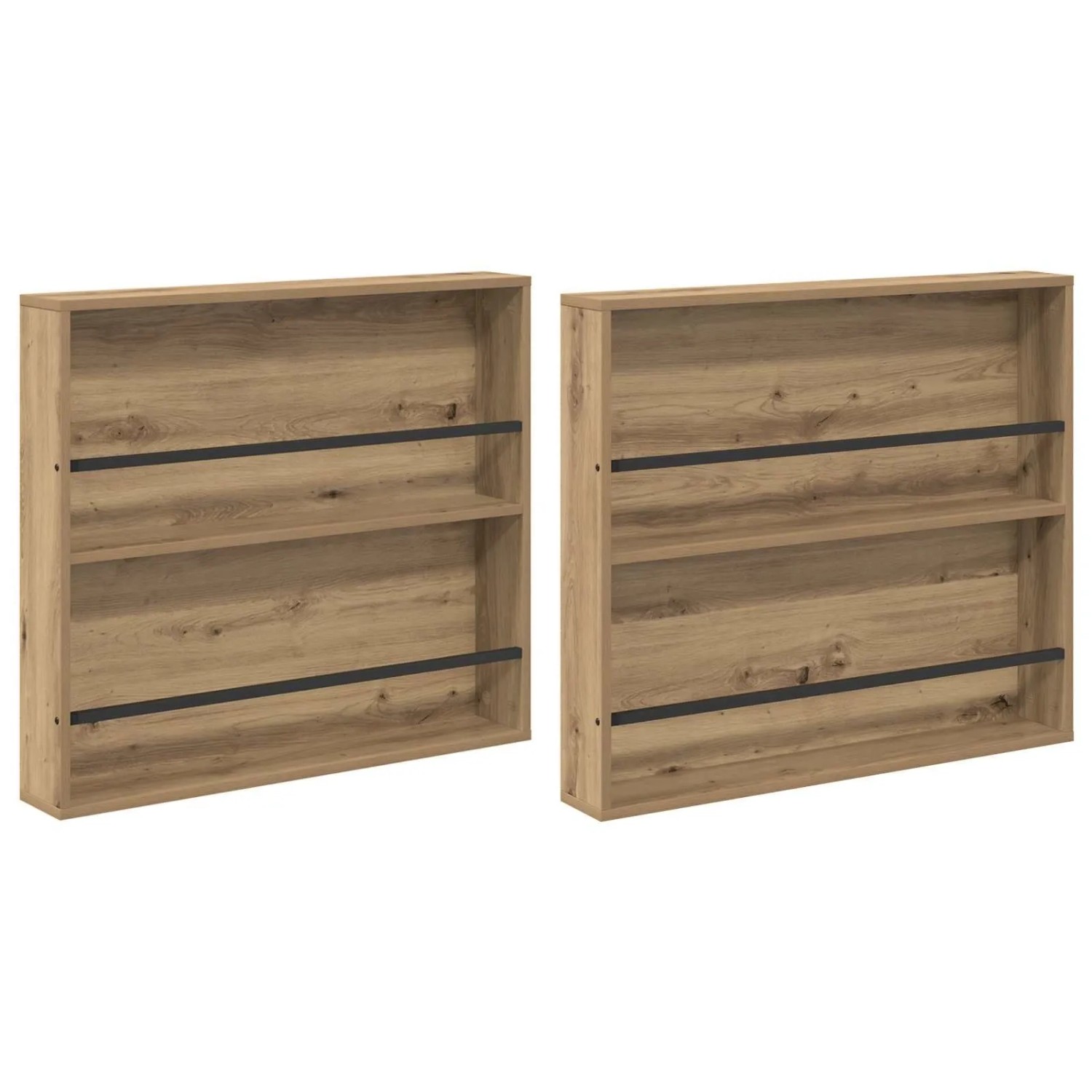 vidaXL Magazinregal 2 Stk Artisan-Eiche 80 x 12 x 70 cm Holzwerkstoff 890851