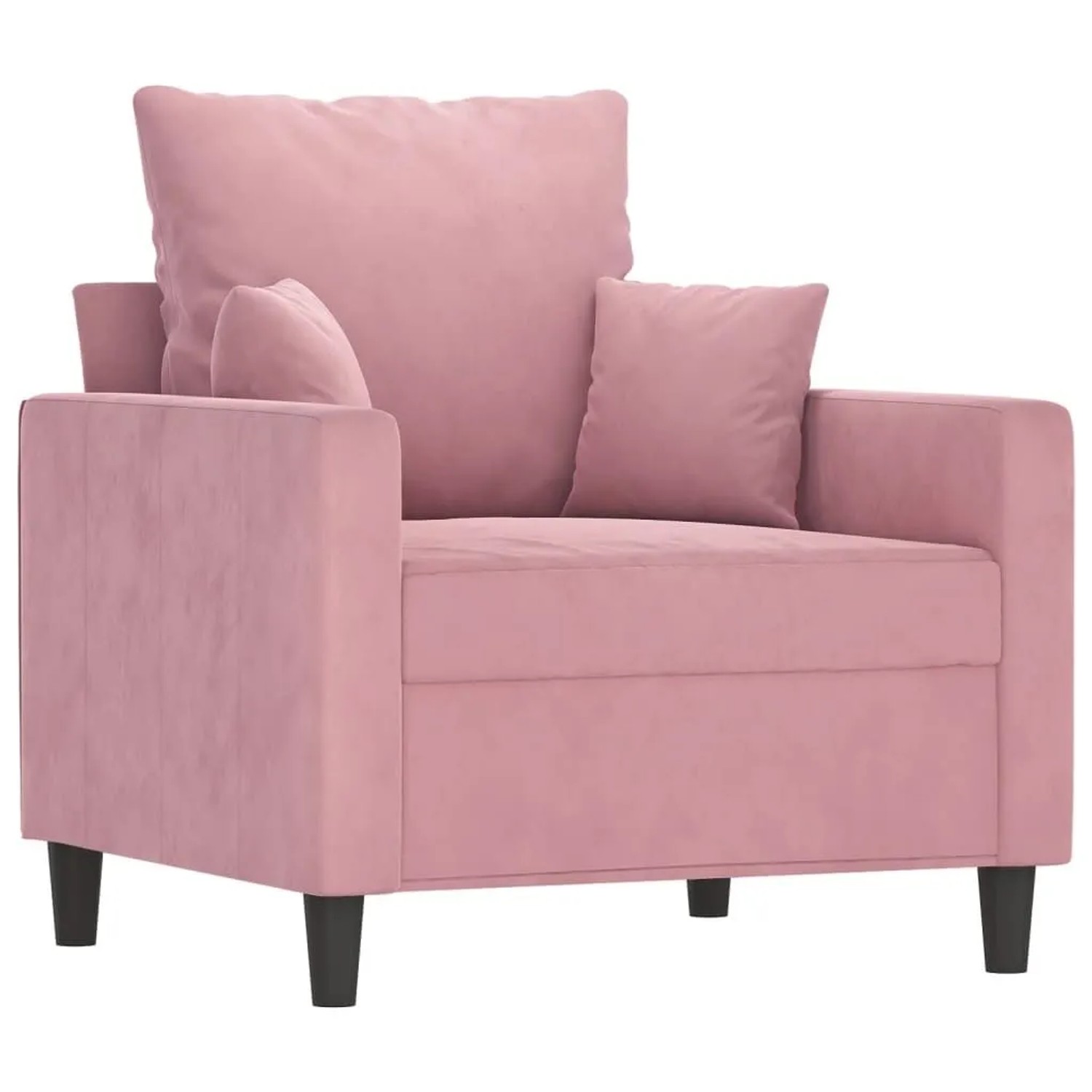 vidaXL Sessel Rosa 60 cm Samt 359286