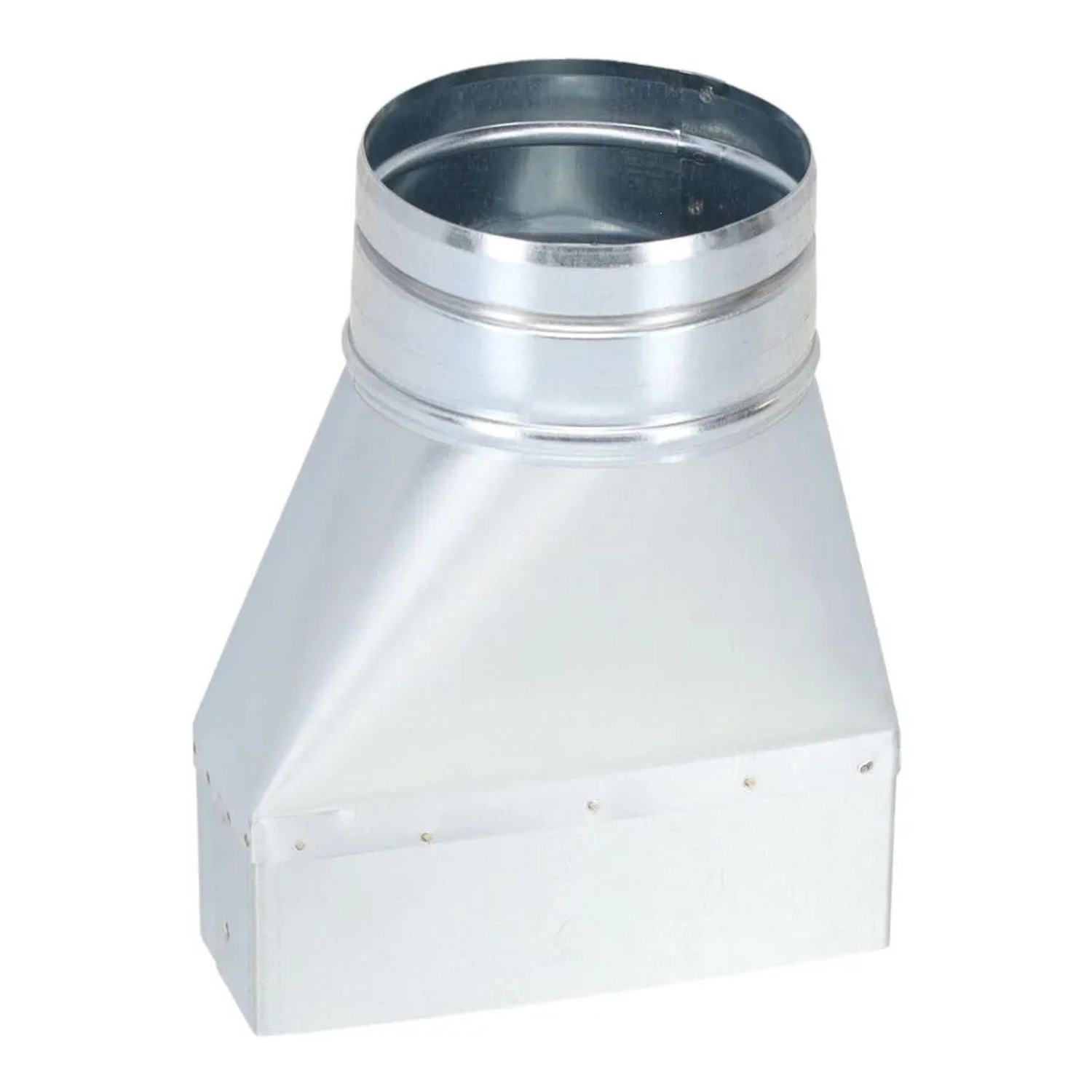 Subtiel Flachkanal Adapter 150 x 50 mm Auf Ø 100 mm Asymmetrisch