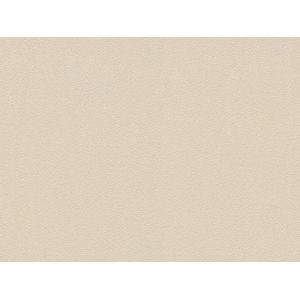 Beige, glänzende Vliestapete Uni mit feiner Struktur, geeignet für Wohnräume.