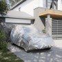 Silberne vidaXL Autoabdeckung für SUV, Größe XL, schützt vor Witterung und UV-Strahlen.