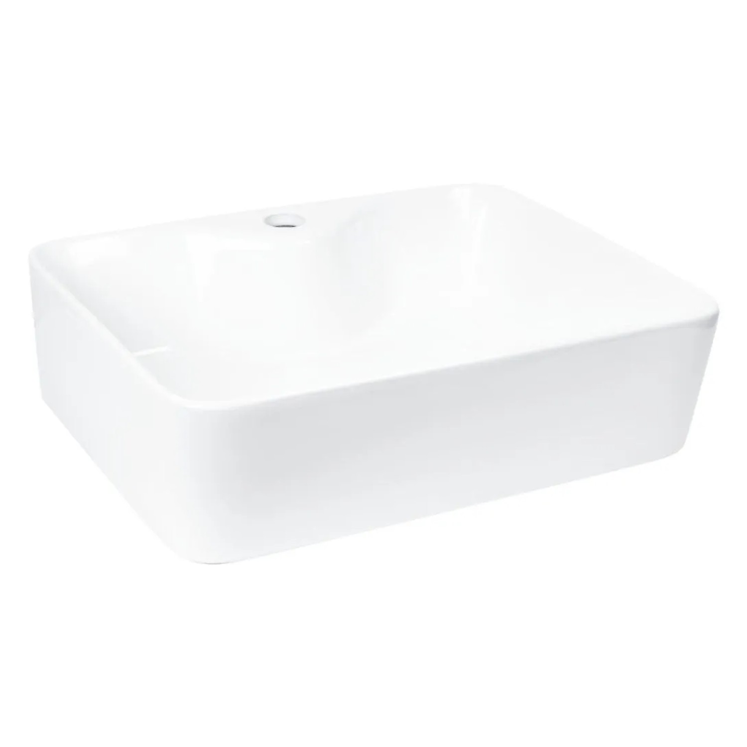 Kerra Aufsatzwaschbecken KR-51 Weiß Glänzend