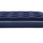 Aufgepumptes Single-Luftbett (185x76x22cm) in Dunkelblau für Camping & Freizeit.