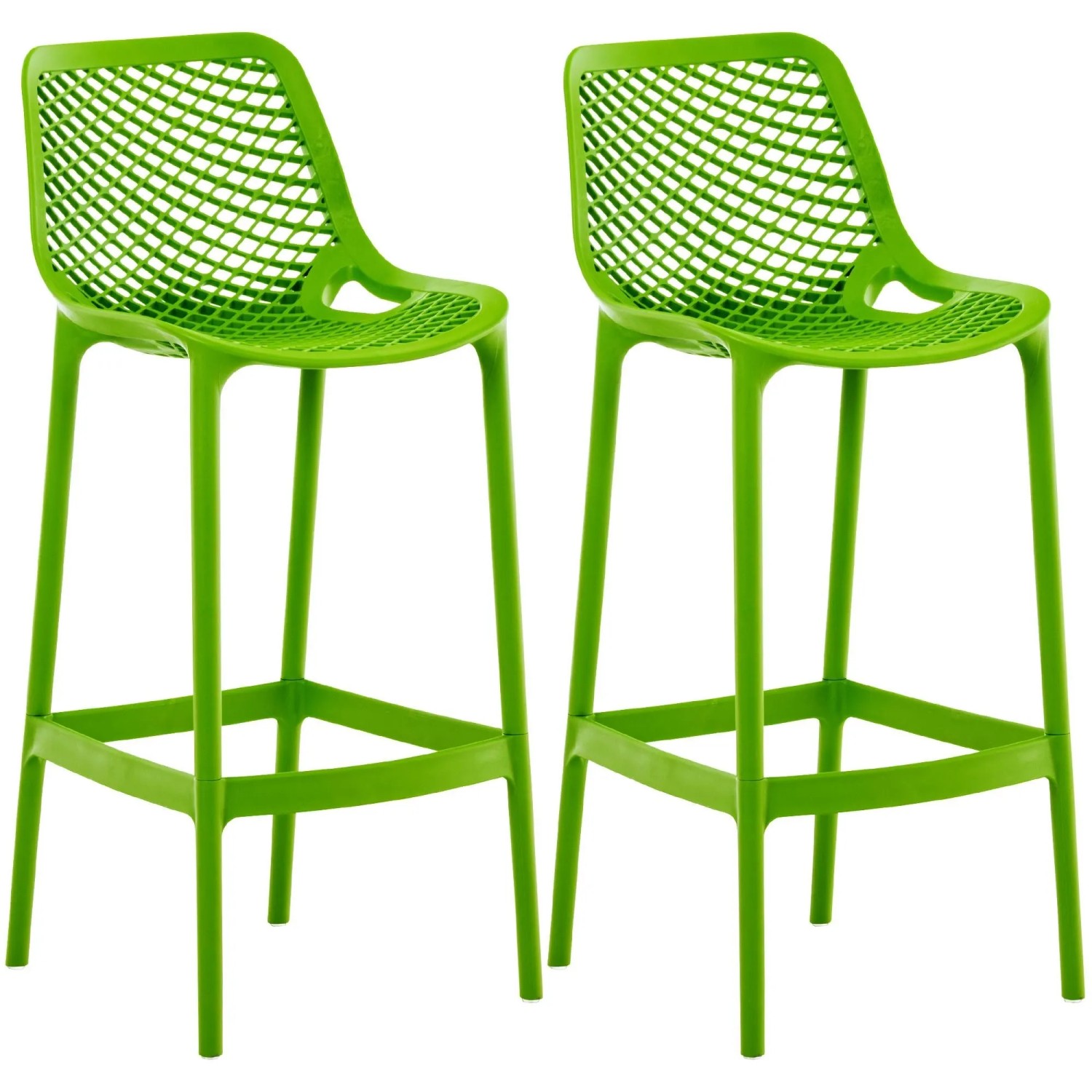 CLP 2er Set Outdoor Barhocker Air Grün