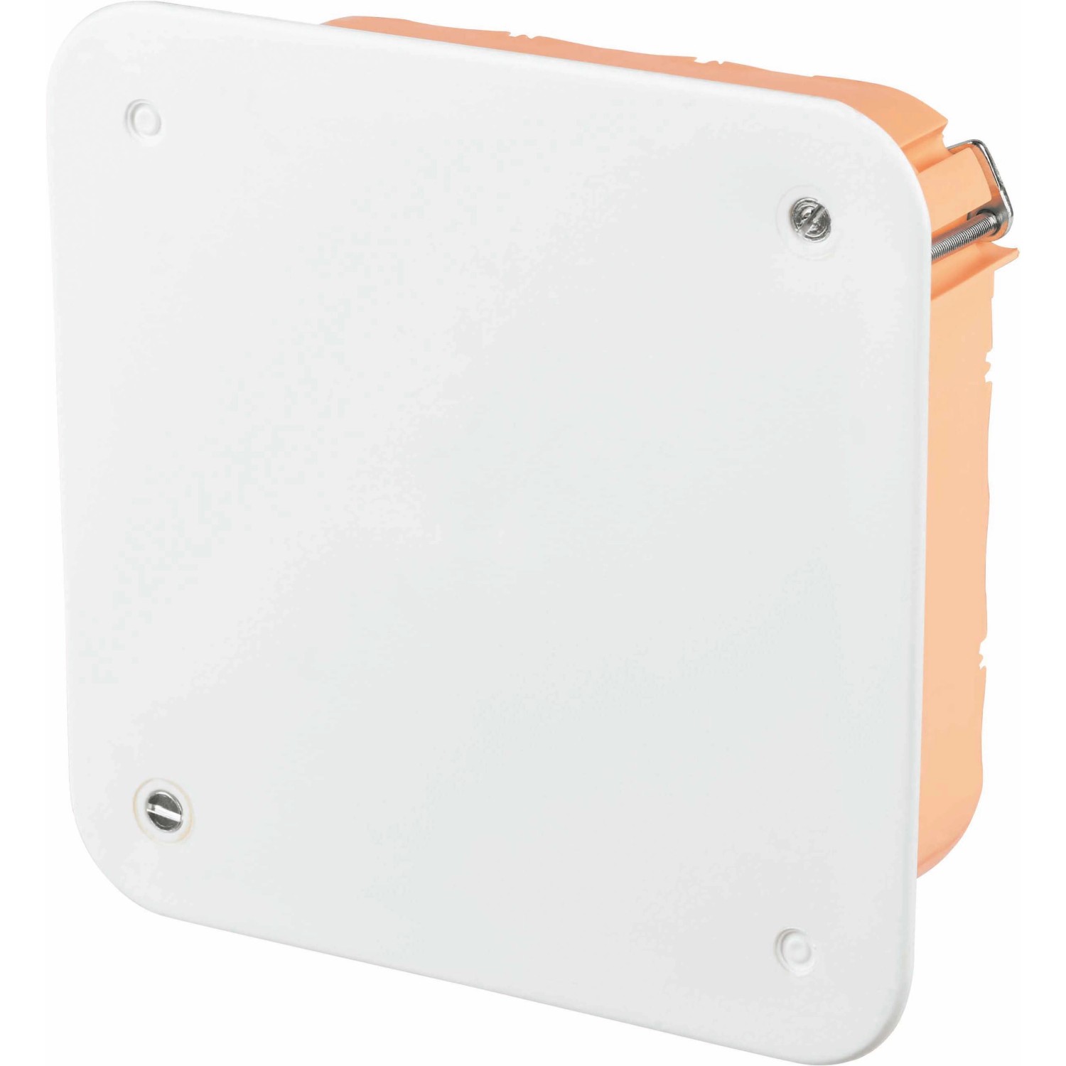 Hohlwand-Abzweigkasten 115 x 115 x 47 mm Orange - Weiß IP30