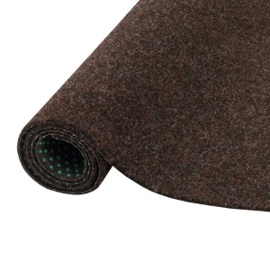 Gerollter, brauner Snapstyle Kunstrasen Kingston 200x150cm mit Noppen für Innen- und Außen.