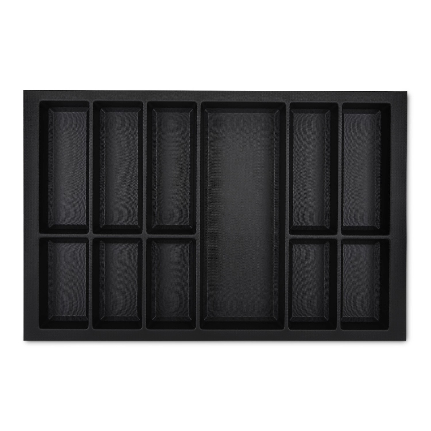 SOTECH Orga-Box VII Besteckeinsatz Schwarz 800 mm Höhe 50,5 mm mit Softtouc günstig online kaufen