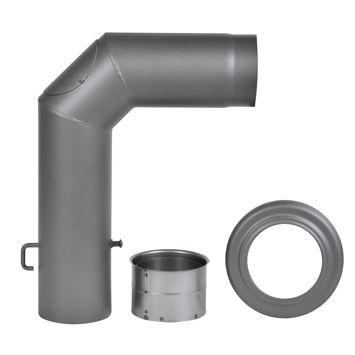Firefix Rauchrohr Set 3 Teilig 15 cm Dunkelgrau