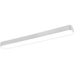 Weiße, matte LED-Deckenleuchte Asterion, 45W, 4500 Lumen, für Wohn- und Schlafzimmer.