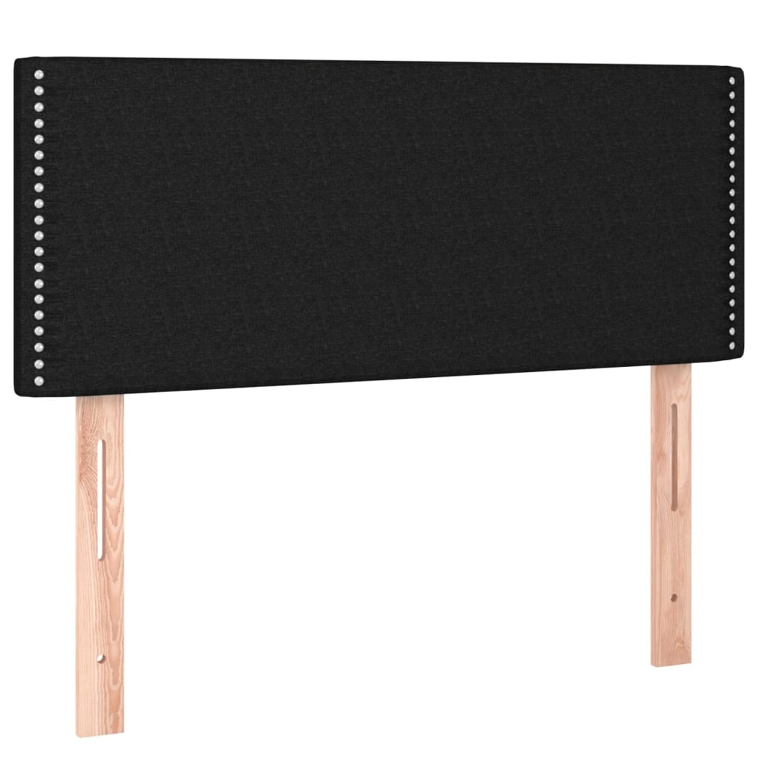vidaXL LED Kopfteil Schwarz 80x5x78/88 cm Stoff 3121448