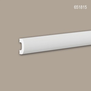 Weiße PROFHOME Friesleiste/Wandleiste (200 cm x 2 cm x 4 cm) aus Polystyrol.