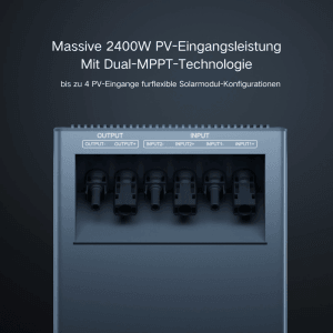 TSUN DCU2000Lite Balkonkraftwerk Speicher 8 kWh mit 3 Erweiterungsakkus 2400 W Dual MPPT 0 % MwSt