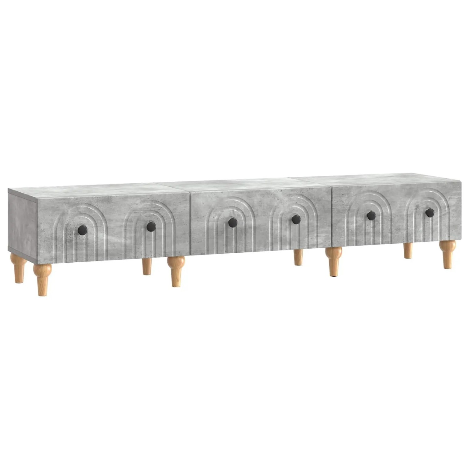 vidaXL TV-Schränk Betongrau 147 x 34,5 x 30 cm Holzwerkstoff 894248