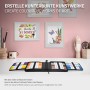 ECD Germany Doppelfasermaler Set, 120 Farben im geöffneten Mäppchen.