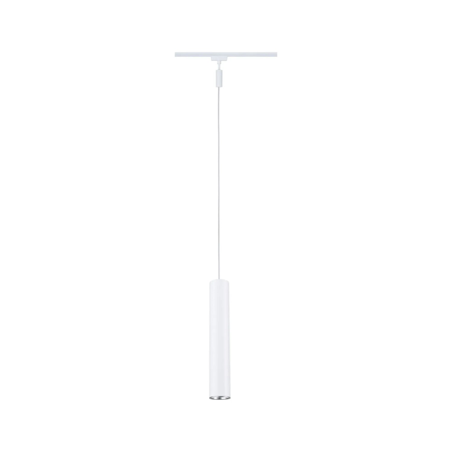 Paulmann URail Pendelleuchte Catalejo, signalweiß, 158,5 cm, für LED-Schienensysteme.