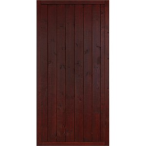 Sichtschutzzaun Oxford, braun lackiert, 180x90cm. Holz Zaunelement für Garten und Grundstück.