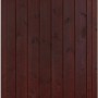 Sichtschutzzaun Oxford, braun lackiert, 180x90cm. Holz Zaunelement für Garten und Grundstück.
