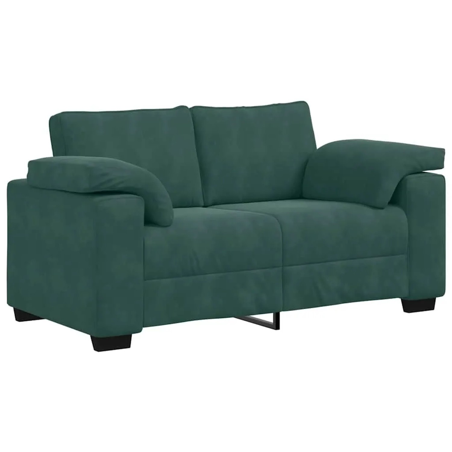 vidaXL Zweisitzer-Sofa Dunkelgrün 120 cm Samt 4105259 günstig online kaufen
