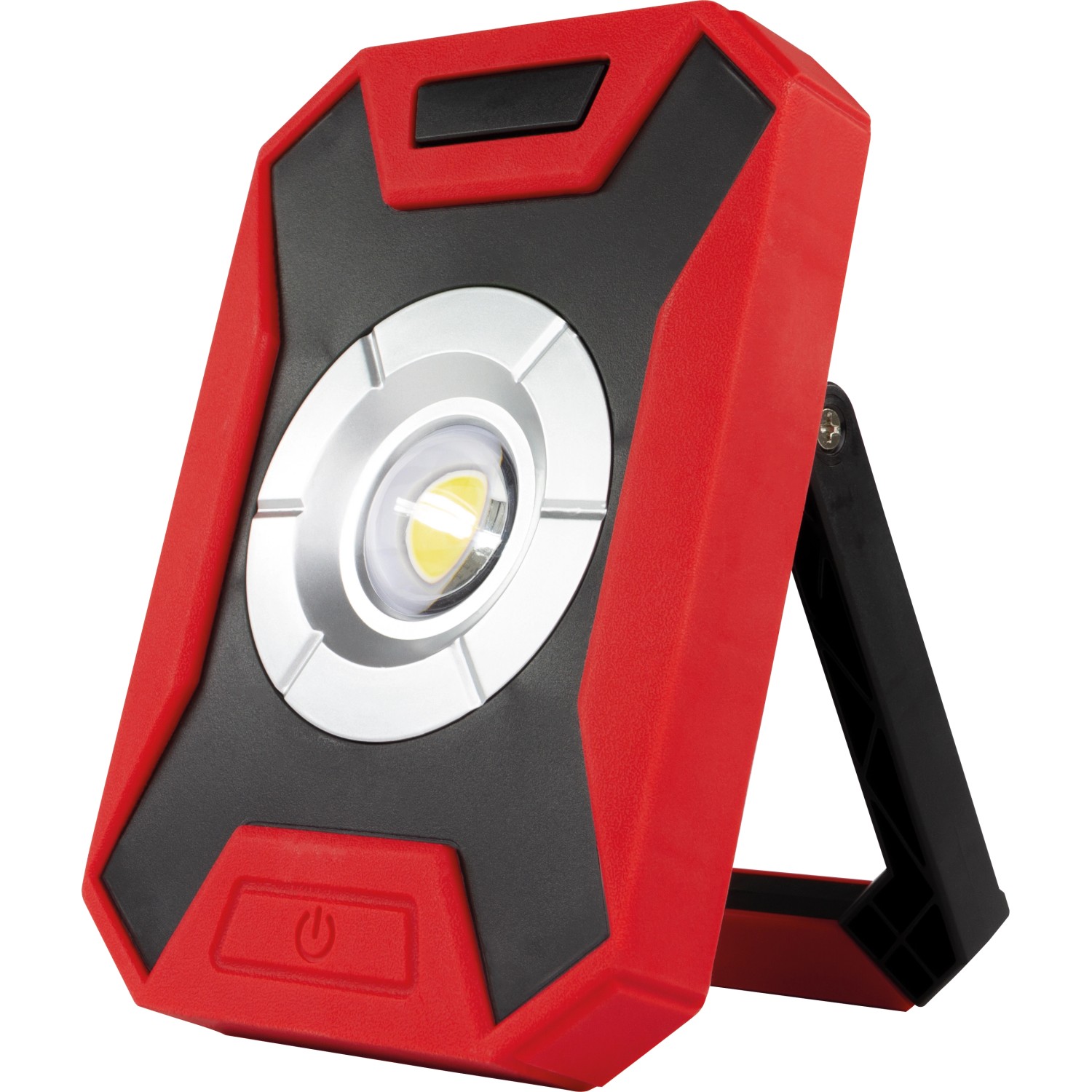 W 10 kaufen Schwarz-Rot OBI inkl. Flood Powerbank mit USB-Kabel LED-Arbeitsleuchte bei Akku