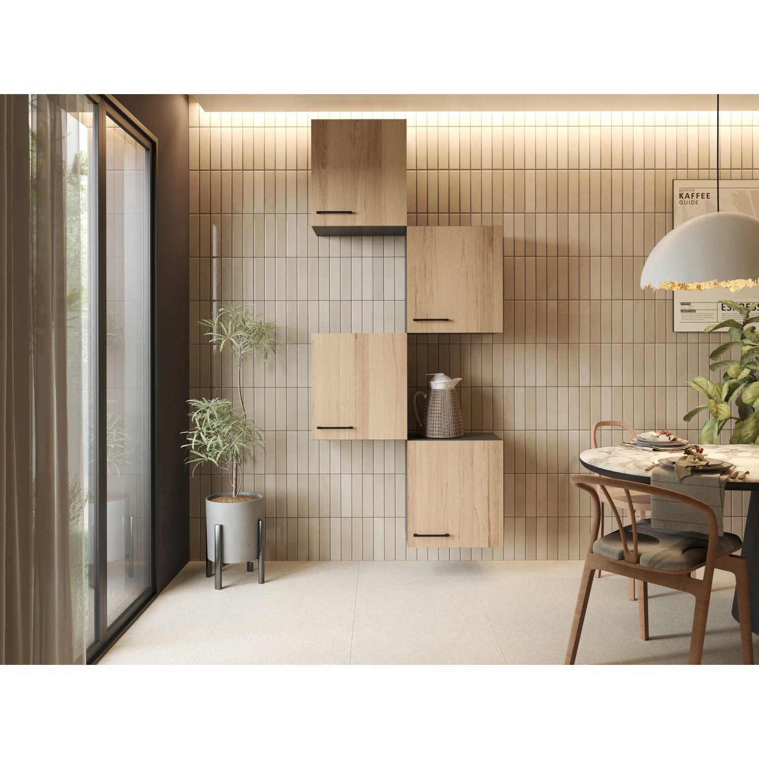 Respekta Wandschrankkombination Oliver 4 Teilig 50 cm Artisan Eiche