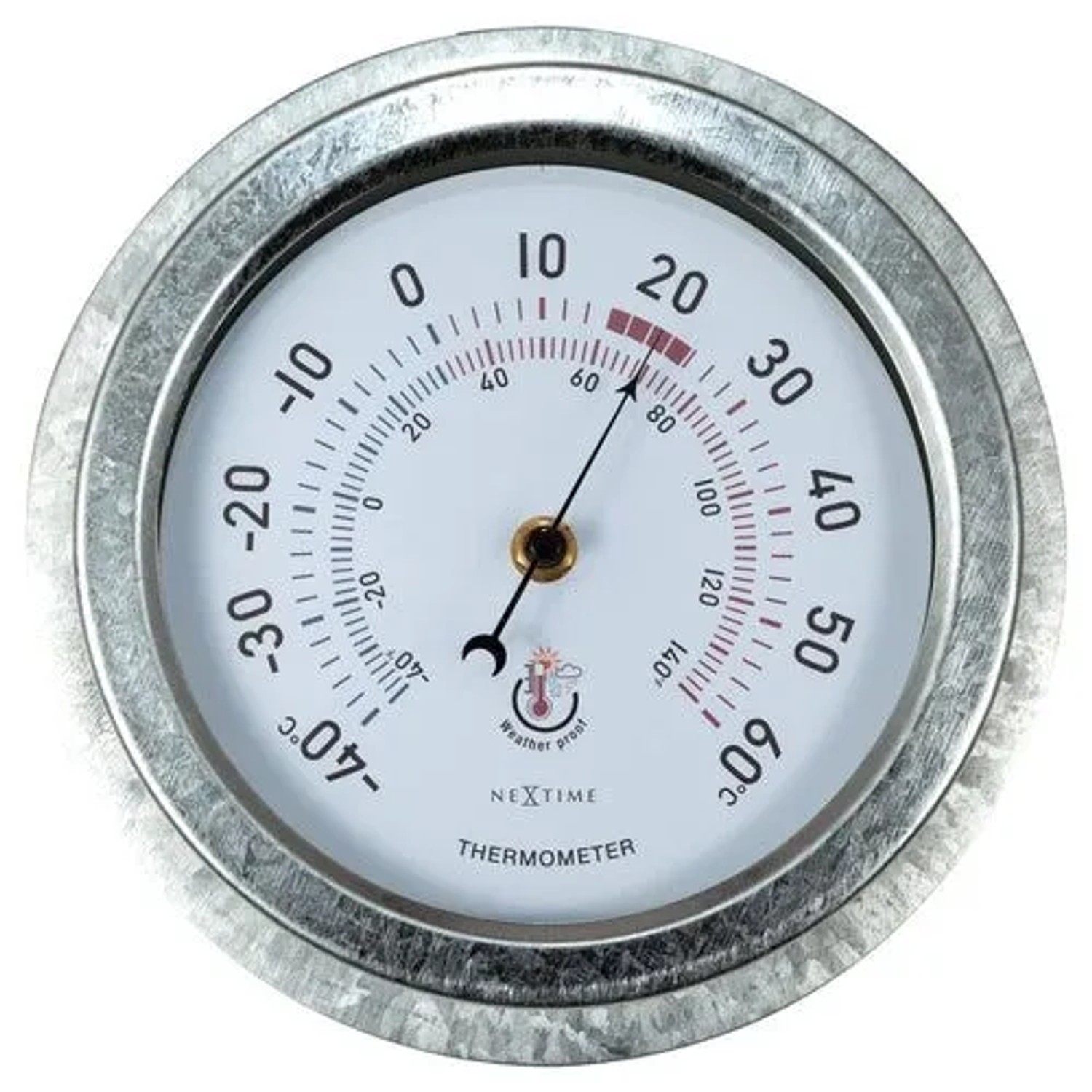 NeXtime Quarzwanduhr 4302GA Lily Silber