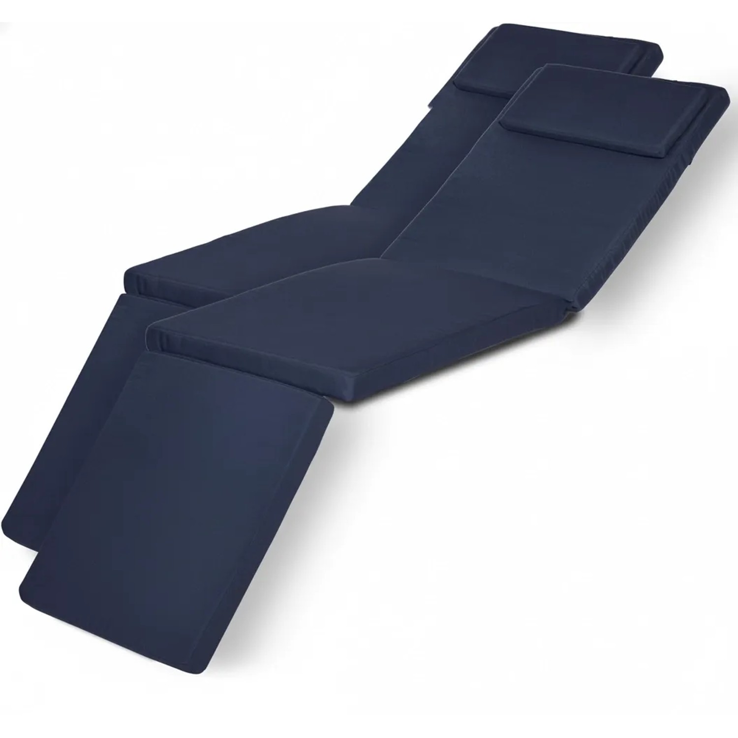 Beautissu Loftlux DC Deckchairauflage 175x45x5cm Dunkelblau 2tlg