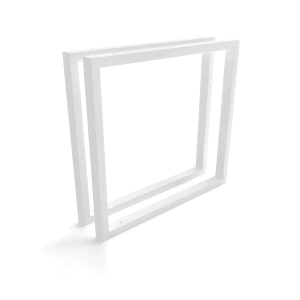 HEVVA Waschtischhalterung REUSS Weiß 45 cm Tiefe 2er Set