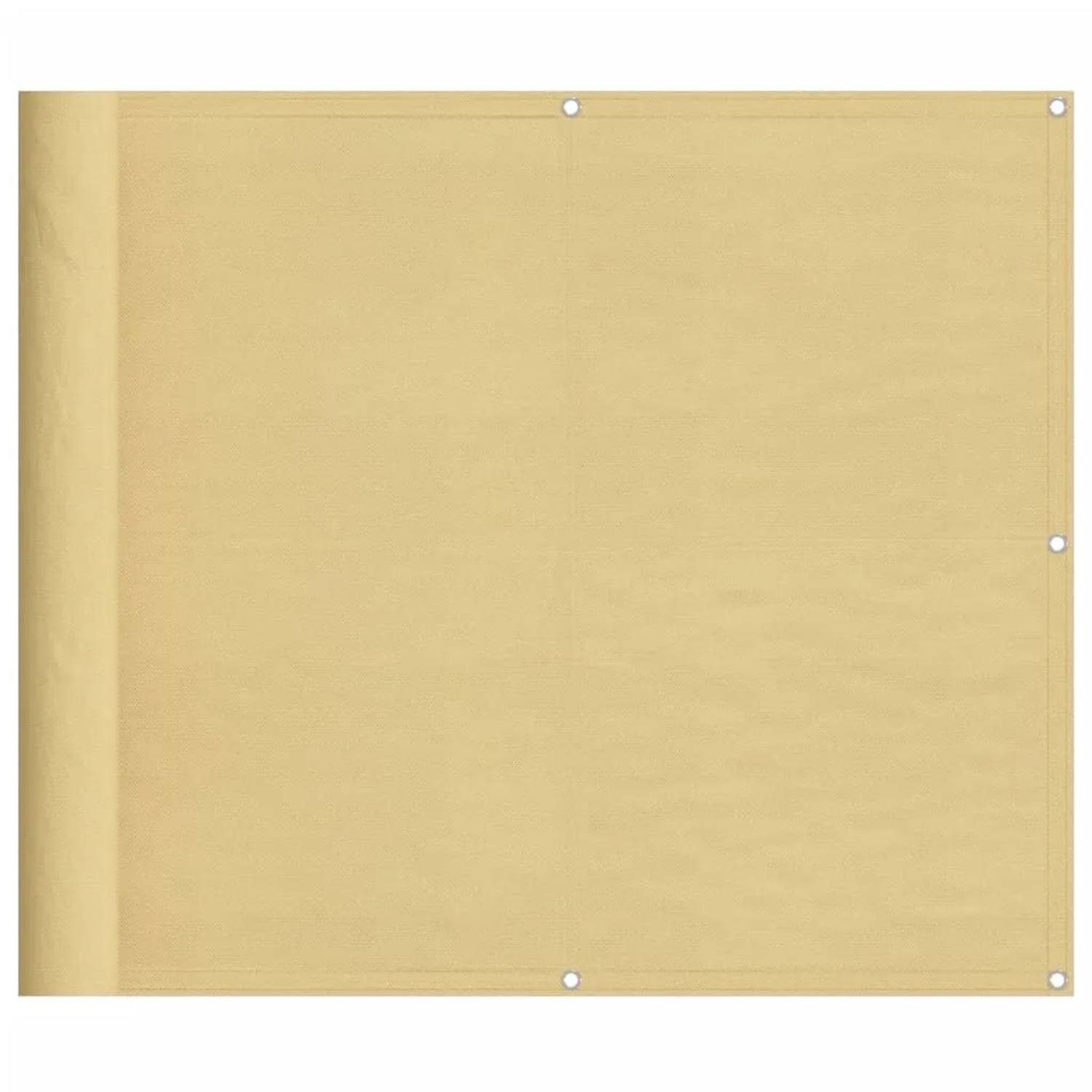 vidaXL Balkon-Sichtschutz Sandfarben 90x400 cm 100% Polyester-Oxford 400002 günstig online kaufen