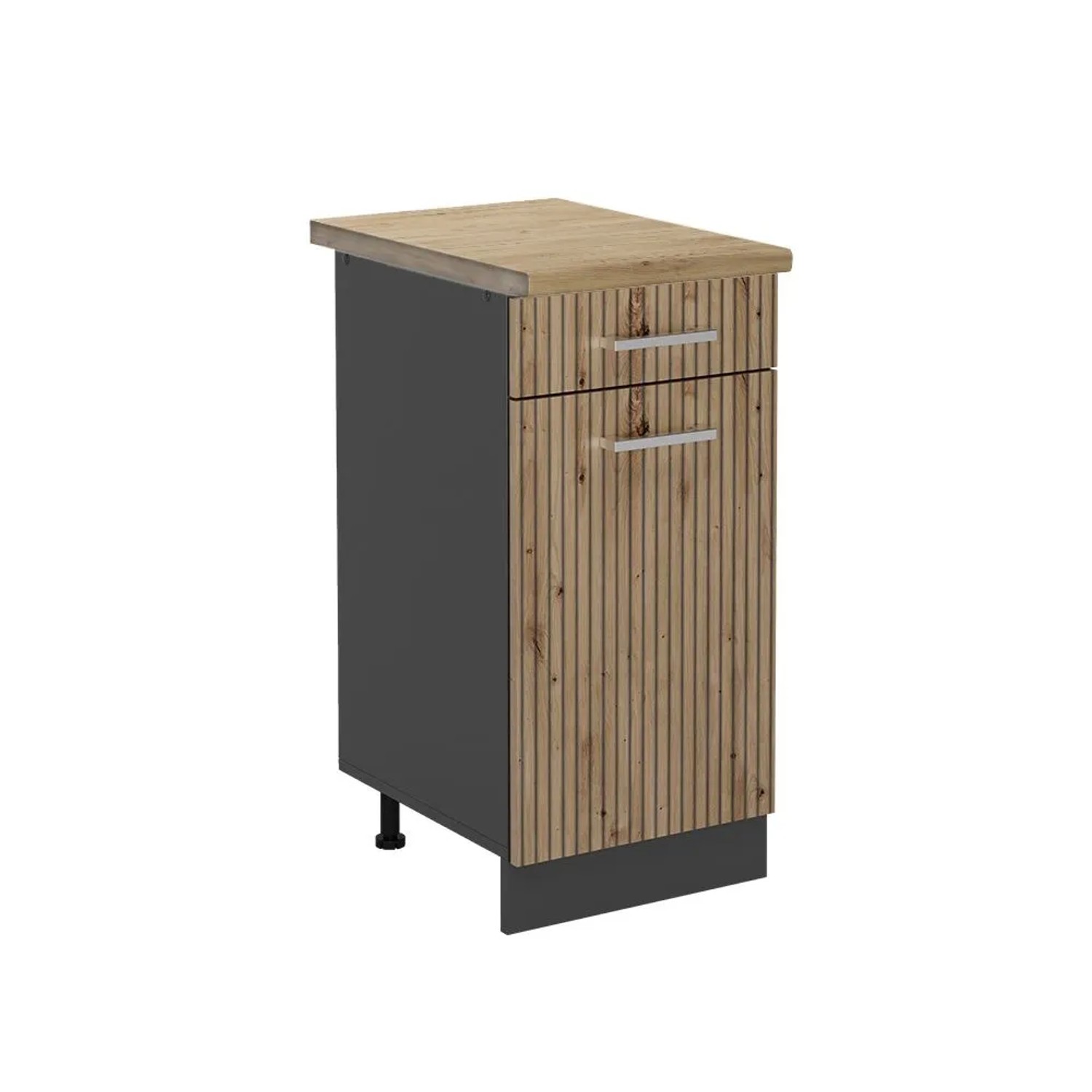 Vicco Küchenunterschrank R-Line Artisan-Eiche Anthrazit 40 cm AP Eiche