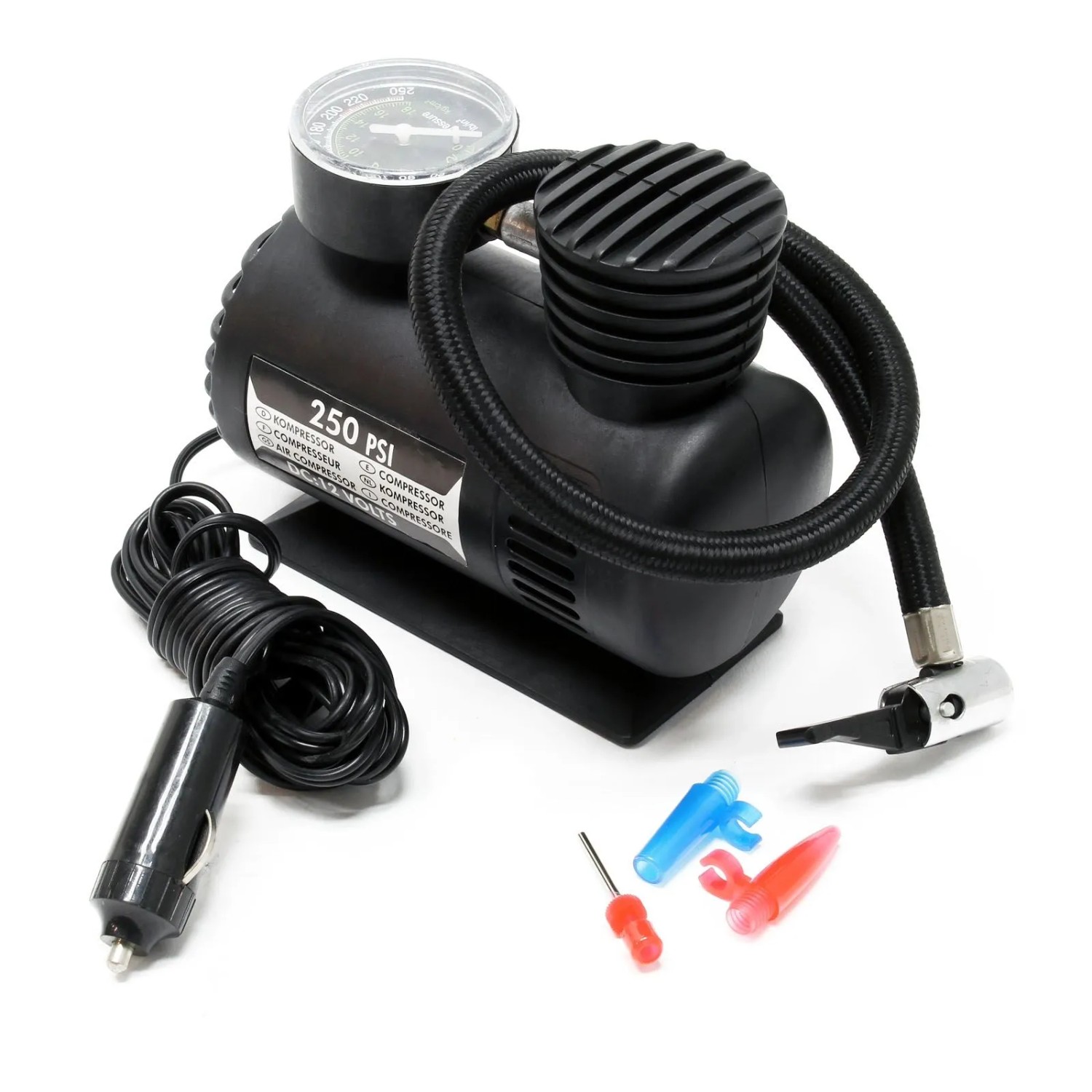 Wiltec Mini Kompressor 12V 17bar 250PSI Druckluft Luftkompressor Luftpumpe