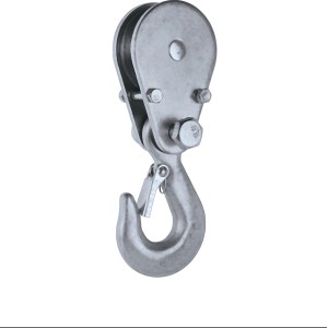 Einhell TC-EH 1000 Seilhebezug, Flaschenzug mit Haken und Umlenkrolle.