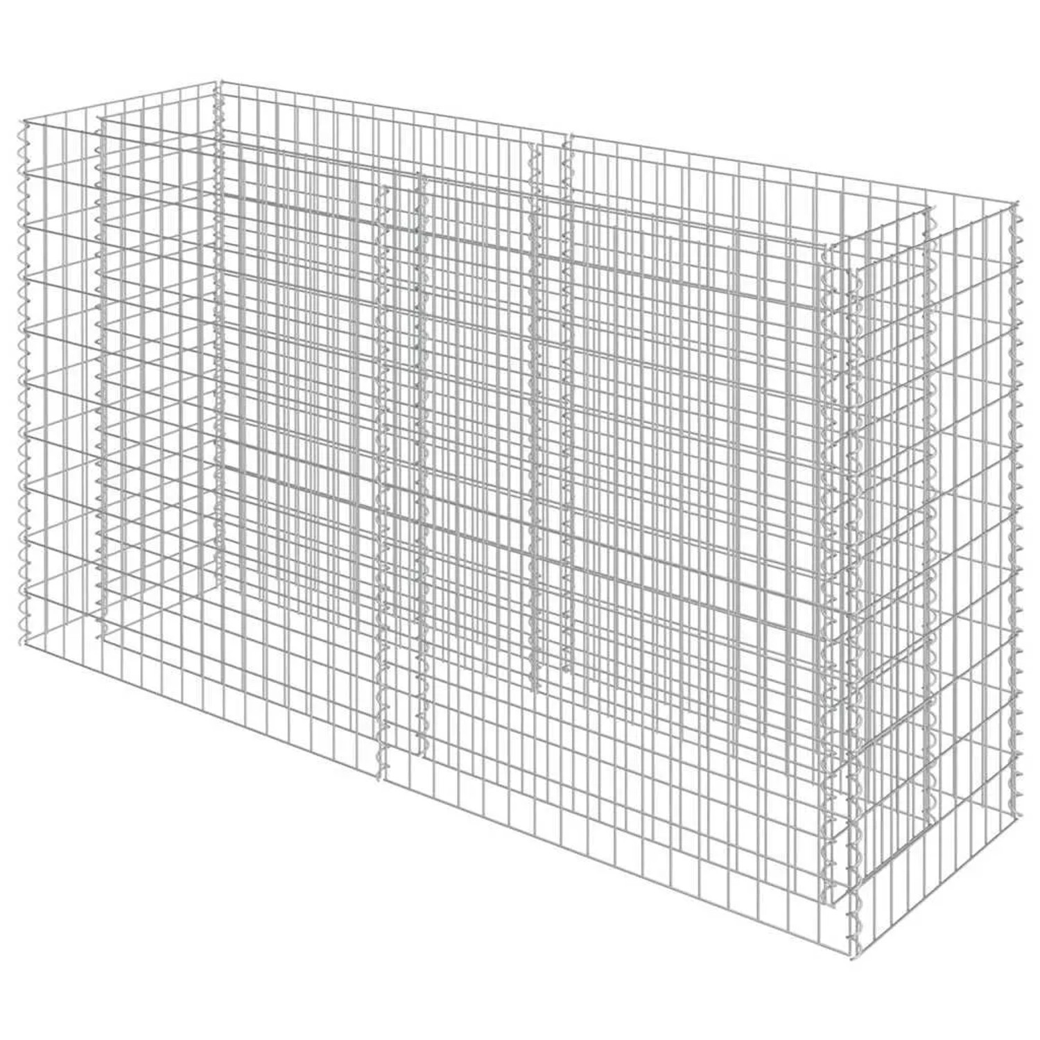 Furnicato Gabionen-hochbeet Verzinkter Stahl 180×50×100 Cm
