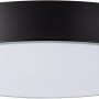 Schwarze, runde LED-Deckenleuchte Slimline, Ø 33 cm, von Brilliant. Modern und energieeffizient.