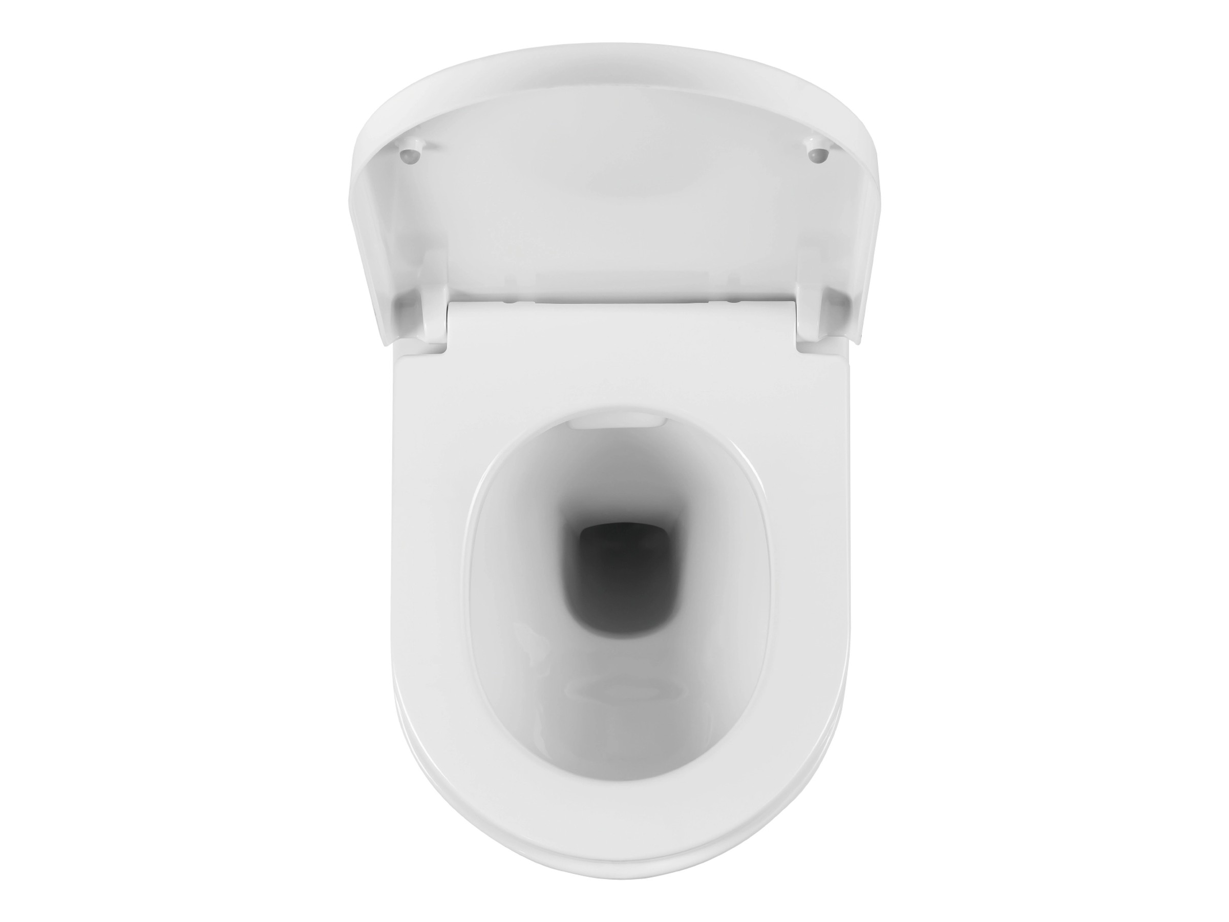 Calmwaters Wand-WC Spülrandlos Set WC-Sitz Absenkautomatik 