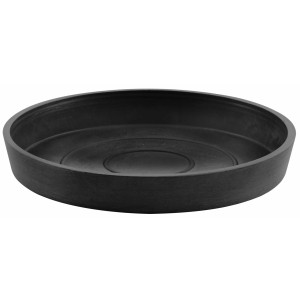 Dunkelgrauer Ecopots Untersetzer, Ø 20 cm, für den Innen- und Außenbereich.