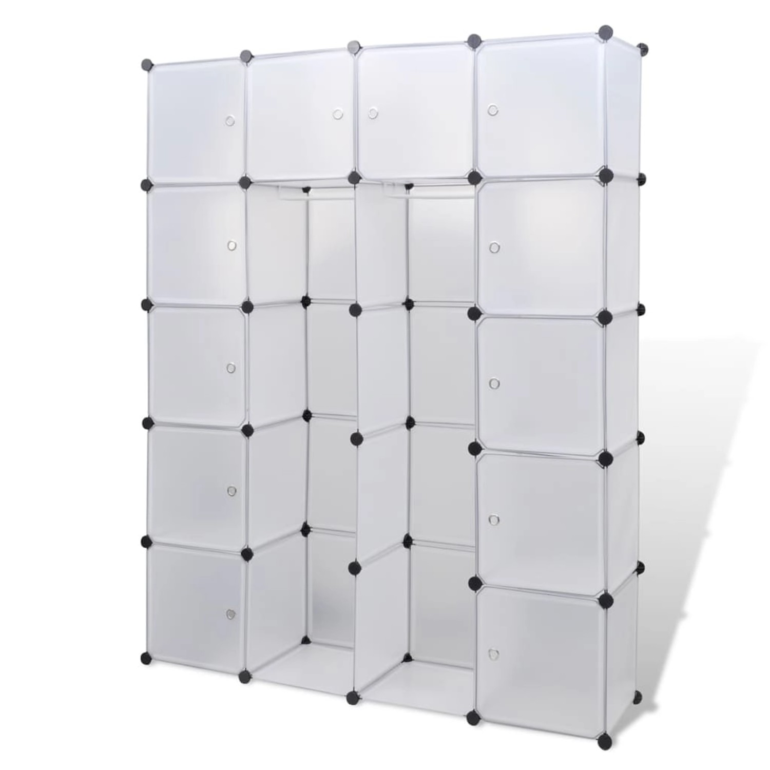 vidaXL Modularer Schrank mit 14 Fächern Weiß 37 x 146 x 180,5 cm