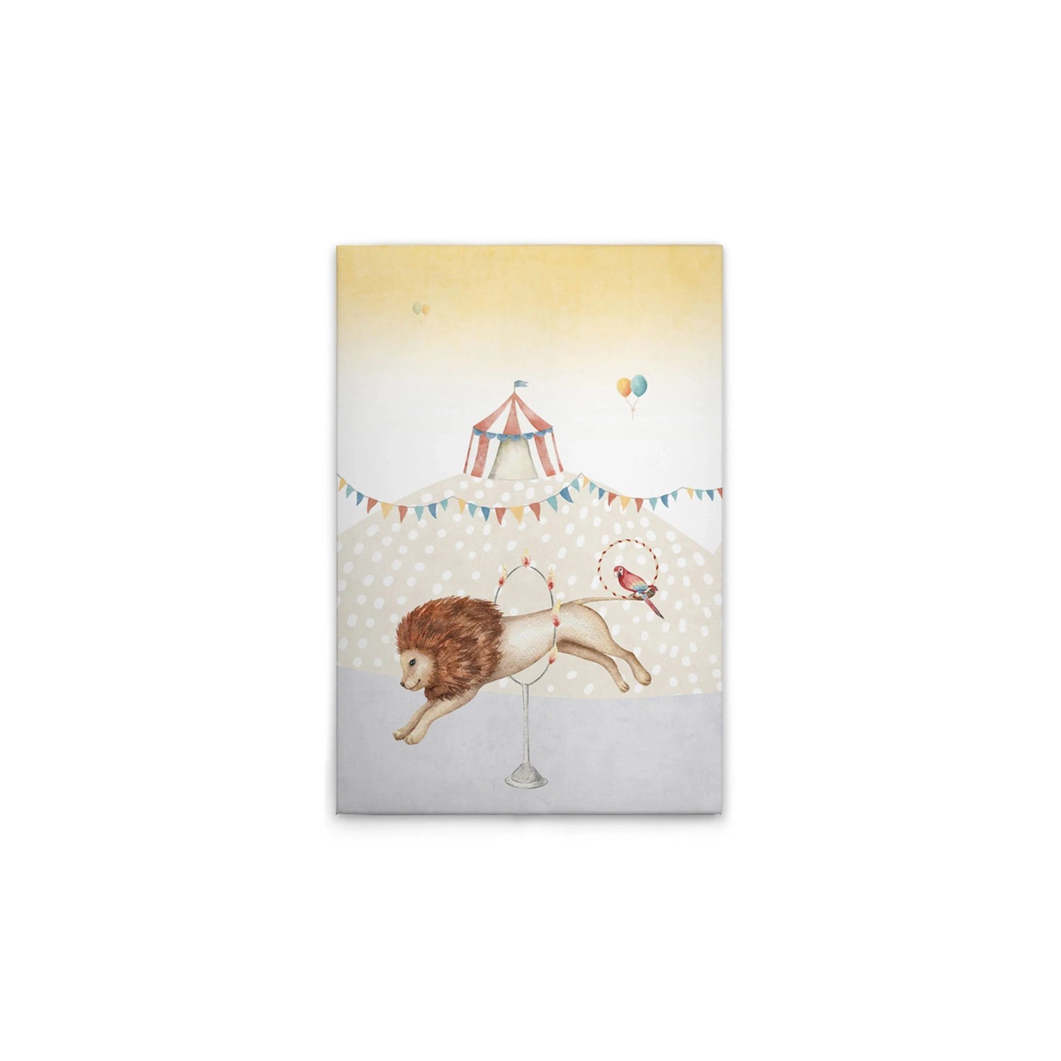Tadessi Leinwandbild - M1-No.50558 - Zirkus Löwe - 40 x 60 cm - Hochformat
